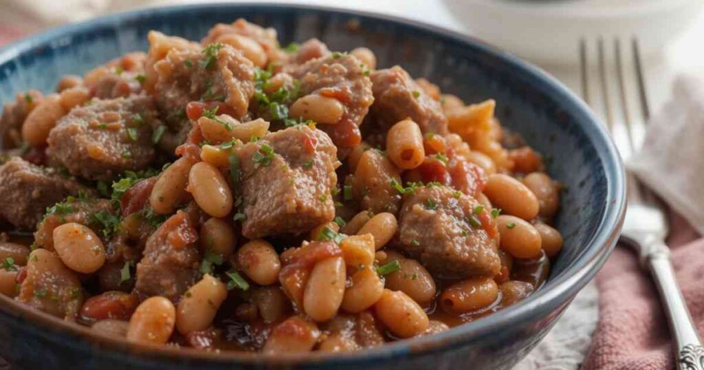 Steak and Beans and Onions Recipe