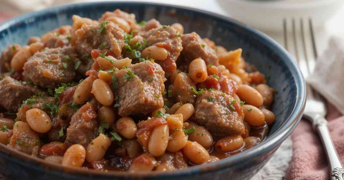 Steak and Beans and Onions Recipe