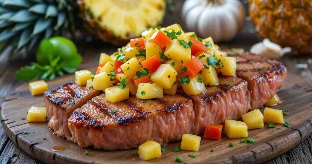 simple tuna steaks and pineapple recipes