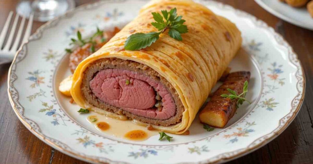 Beef Wellington Crepes recipe
