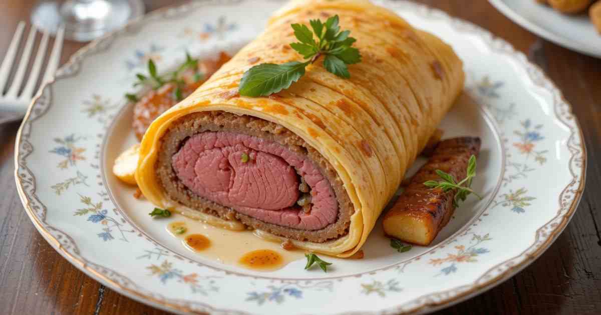 Beef Wellington Crepes recipe